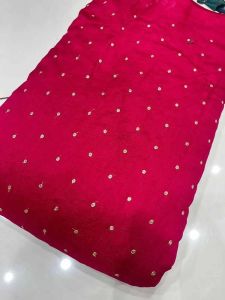 42 Inch Vichitra Shimmer Butti Fabric