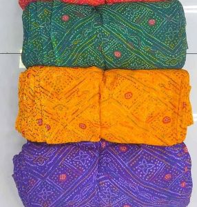 44 Inch Bandhani Print Georgette Fabric