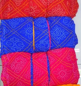 44 Inch Bandhani Print Georgette Fabric