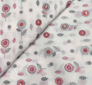 44 Inch Cora Cotton Butta Embroidery Fabric