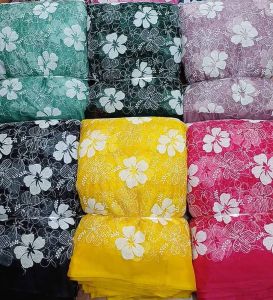 44 Inch Organza Embroidery Fabric