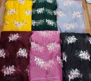 45 Inch Organza Embroidery Fabric