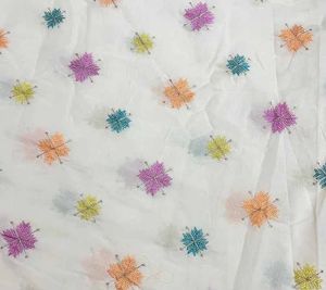 49 Inch Cora Cotton Multi Butta Embroidery Fabric
