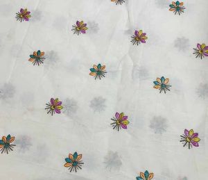 49 Inch Cora Cotton Multi Butta Embroidery Fabric
