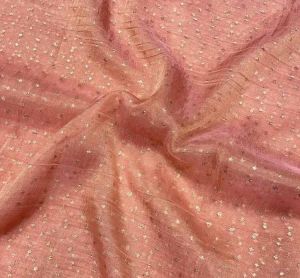 Banarasi Tissue Crush Jacquard Butti Fabric