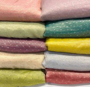 Banarasi Tissue Crush Jacquard Butti Fabric