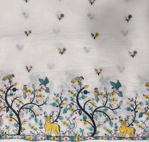 Heavy Embroidery Cora Cotton Fabric
