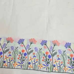 Premium Cora Cotton Embroidered Fabric