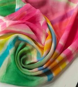 Printed Geogette Fabric