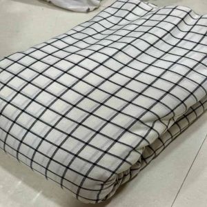 Pure Cotton Checks Printed Fabric