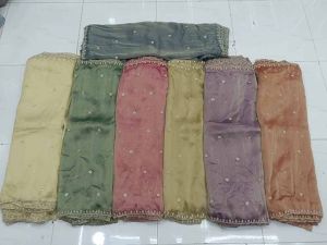 Salsa Silk Original Beads Cutdana Cutwork Embroidery Fabric