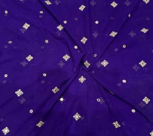 Sequins Butti Work Embroidery Fabric
