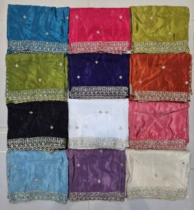 Silk Semi-Beats 4 Side Cutwork Dupatta