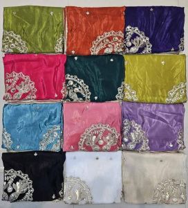 Silk Zari Butta 4 Side Cutwork Dupatta