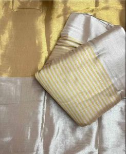 Tissue Shimmer 2D Zari Fabric
