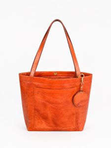 Red Leather Ladies Handbag