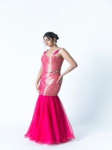 Ladies Pink Pure Banarasi Silk Lehenga Choli Set
