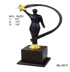 Black Premium Metal Star Trophy