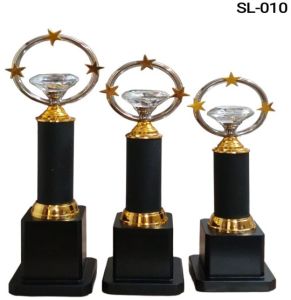 Crystal Star Metal Trophy Set