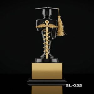 Metal Medical Graduation Trophy