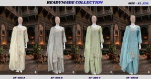 Ladies Azure Bloom Festive Palazzo Set