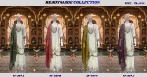 Ladies Designer Embroidered Sharara Suit Set