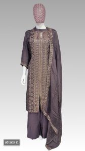Ladies Designer Embroidered Straight Kurta Palazzo Set
