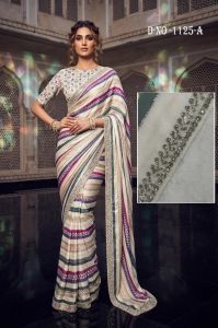 Ladies Floral Designer Party Wear Saree