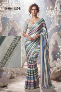 Ladies Floral Designer Party Wear Saree