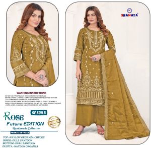 Ladies Olive Royale Ethnic Palazzo Set