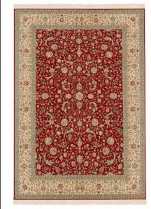 All Over Red Silk on Silk Kashmiri Handcrafted Carpets