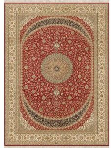 Kashan Red Premium Kashmiri Silk Rugs