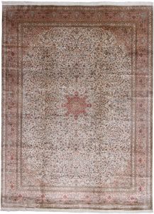 Luxury Silk on Silk Kashmir Carpets