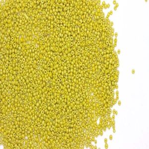 1.5 Mm Yellow Glass Seed Beads