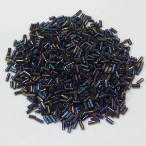 Dark Blue Pipe Glass Seed Beads