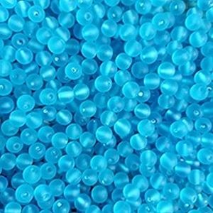Sky Blue Embroidery Glass Beads