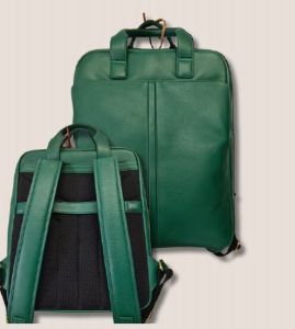 Green Premium Leather Backpack