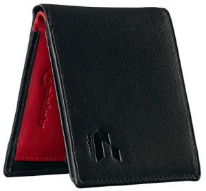 Mens Crimson Noir Leather Wallet