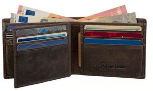 Mens Hunter Brown Leather Wallet