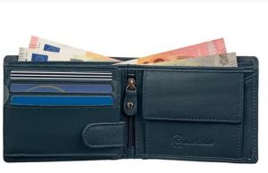 Mens Midnight Navy Leather Wallet