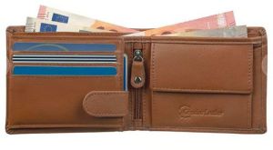 Mens Saddle Tan Brown Leather Wallet