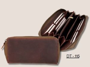 Pull-Up Leather Clutch