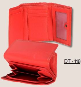 Women Leather Trifold Wallet