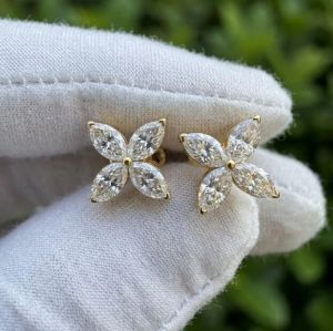 2CTW Marquise Cut Diamond Earrings