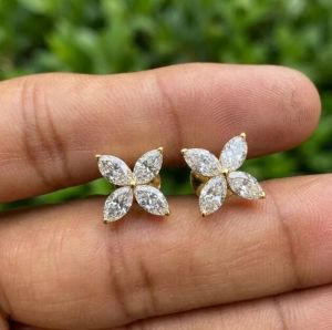 2CTW Marquise Cut Diamond Earrings