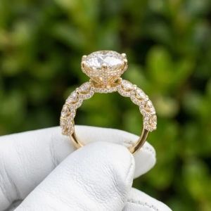 3.00 CT Round Brilliant Cut E VVS2/VS1 Lab Grown Diamond Ring