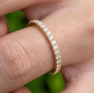 3CT Emerald Cut E VVS2/VS1 Labgrown IGI Certified Diamond Ring Set