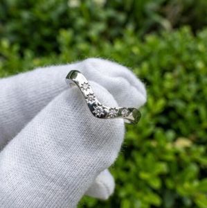 3CT Lab Grown Diamond Pear Side Stone Engagement Ring Set