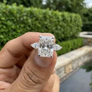 3CT Radiant Cut IGI Certified Lab Grown Diamond Ring