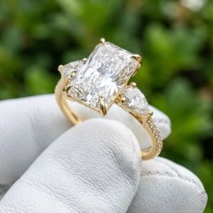3CT Radiant Cut IGI Certified Lab Grown Diamond Ring